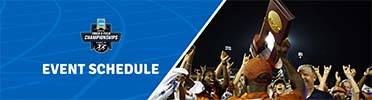 NCAA Event Schedule